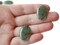 20 25mm x 17mm Green Oval Moss Agate Looking Vintage Japanese Lucite Cabochons